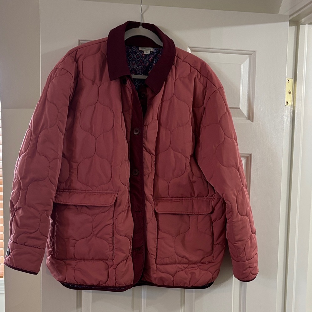 Sundance Burgundy Puffer Jacket